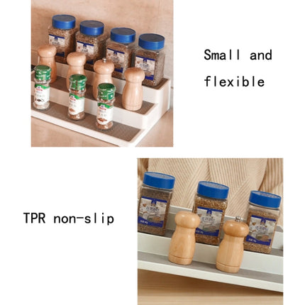 2pcs Three-Layer Stepped Seasoning Storage Rack Home Kitchen Storage Rack, Kitchen Storage Rack