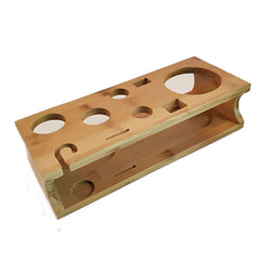 10 in 1 Stainless Steel Shaker Bamboo Stand Set Oblique Mouth Bar Cocktail Bartending Tool, 350ml, 550ml, 750ml