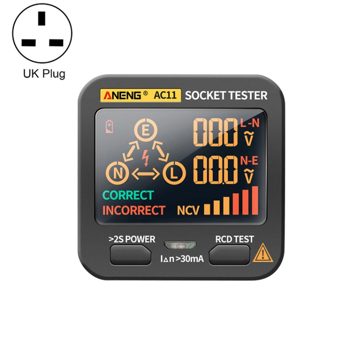ANENG AC11 Multifunctional Digital Display Socket Tester Electrical Ground Wire Tester