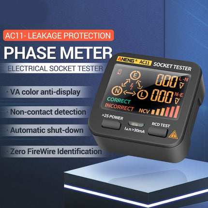 ANENG AC11 Multifunctional Digital Display Socket Tester Electrical Ground Wire Tester