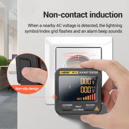 ANENG AC11 Multifunctional Digital Display Socket Tester Electrical Ground Wire Tester