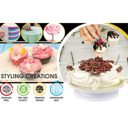 205 in 1 Cake Decorating Turntable Set Cake Decorating Mouth Baking Utensils, 205 PCS/Set