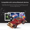 AS60 Retro Car Shape Wooden Subwoofer Mini Wireless Bluetooth Speaker, Dark Wood, Light Wood