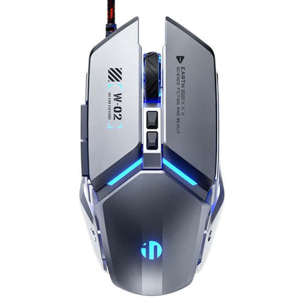 Inphic W-02 6 Keys Home Office Luminous Macro Programming USB Computer Mechanical Game Wired Mouse
