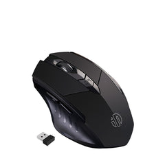 Inphic A1 6 Keys 1000/1200/1600 DPI Home Gaming Wireless Mechanical Mouse, Colour: Gray Wireless+Bluetooth 4.0+Bluetooth 5.0, Black Wireless Charging Silent Version, Gray Wireless Charging Silent Version, Gray Wireless+Bluetooth 4.0+Bluetooth 5.0������...