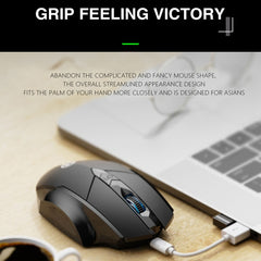 Inphic A1 6 Keys 1000/1200/1600 DPI Home Gaming Wireless Mechanical Mouse, Colour: Gray Wireless+Bluetooth 4.0+Bluetooth 5.0, Gray Wireless+Bluetooth 4.0+Bluetooth 5.0, Black Wireless+Bluetooth 4.0+Bluetooth 5.0, Black Wireless Charging Silent Version�...