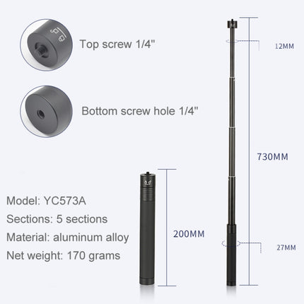Extension Rod Stabilizer Dedicated Selfie Extension Rod for G5 / SPG / WG2 Gimbal, YC573A, YC573B, YC4120, YC493, YC667C, YC669 With PTZ, Dual-purpose Tie-in