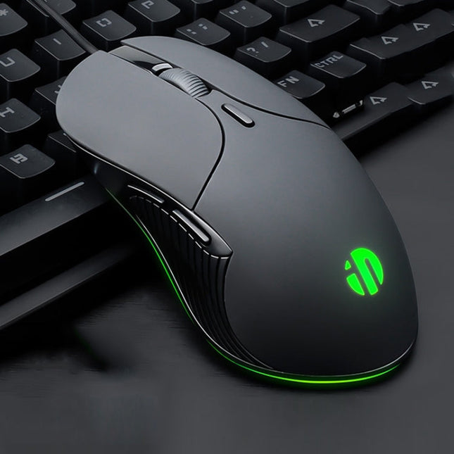 Inphic PB1 Business Office Mute Macro Definition Gaming Wired Mouse, Cable Length: 1.5m