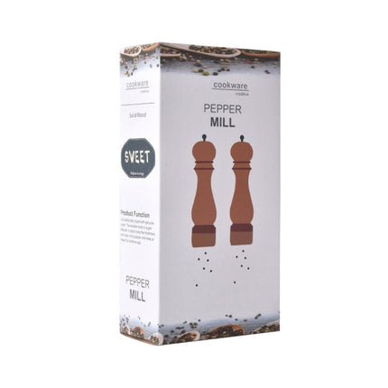 Beech 304 Stainless Steel Manual Pepper Grinder Ceramic Core Pepper Grinder, Specification: 8 Inch 2pcs (Color Box), Style 5, 5 inch, Style 5, 6 inch, Style 5, 8 inch, Style 5, 8 inch 2pcs