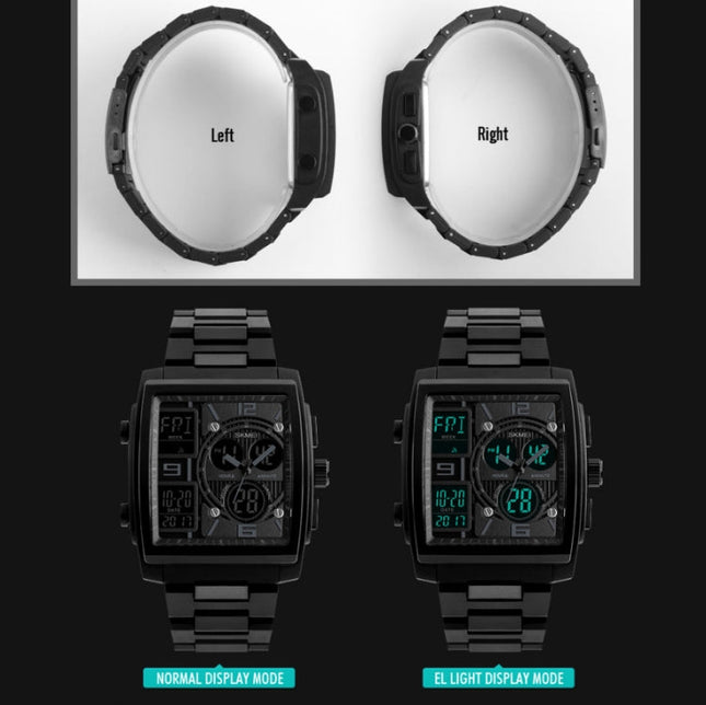 SKMEI 1274  Men Fashion Electronic Watch Multifunctional Outdoor Sports Watch