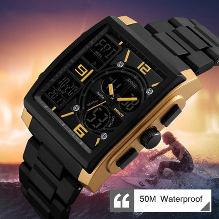 SKMEI 1274  Men Fashion Electronic Watch Multifunctional Outdoor Sports Watch
