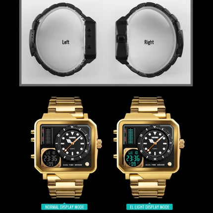 SKMEI 1392 Multi-Function Outdoor Sports Watch Business Double Display Waterproof Electronic Watch