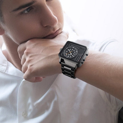 SKMEI 1392 Multi-Function Outdoor Sports Watch Business Double Display Waterproof Electronic Watch