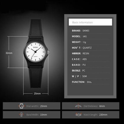 SKMEI 1401 Children Waterproof Watch Student Sports Watch