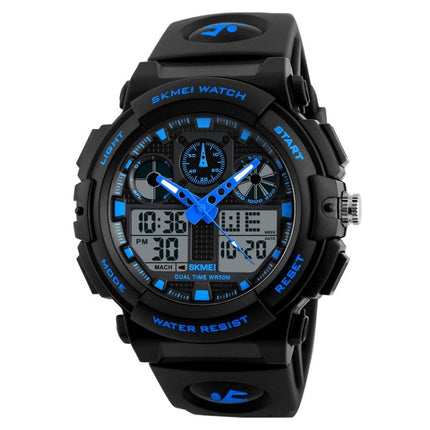 SKMEI 1270 Men Waterproof Dual Display Digital Watch Outdoor Sports Watch