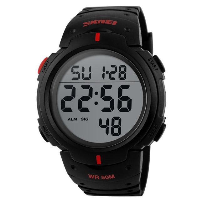 SKMEI 1068 Men Waterproof Outdoor Sports Digital Watch Student Fashion Watch, Red, Green, Blue, Black, Titanium, Golden, ArmyGreen