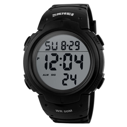 SKMEI 1068 Men Waterproof Outdoor Sports Digital Watch Student Fashion Watch, Red, Green, Blue, Black, Titanium, Golden, ArmyGreen
