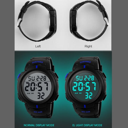 SKMEI 1068 Men Waterproof Outdoor Sports Digital Watch Student Fashion Watch