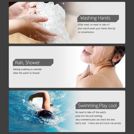 SKMEI 1250 Men Outdoor Waterproof Sports Digital Watch Multi-Function Watch, Black, Coffee/Gold, Gold/Red