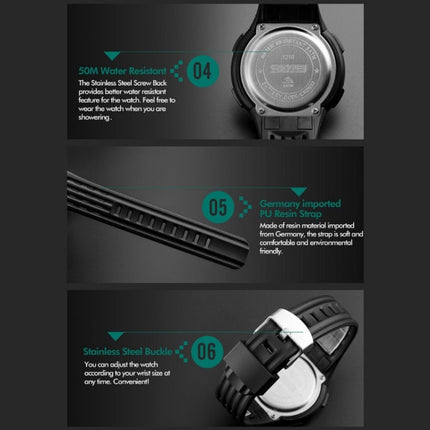 SKMEI 1219 Men Multi-Function Electronic Watch Outdoor Sports Watch