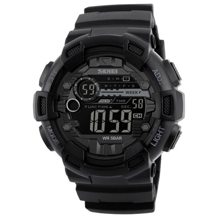 SKMEI 1243 Men Sports Watch Outdoor Waterproof Digital Watch, Red, Black, Golden