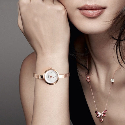 SKMEI 1390 Ladies Business Casual Watch Steel Band Lightweight Quartz Watch