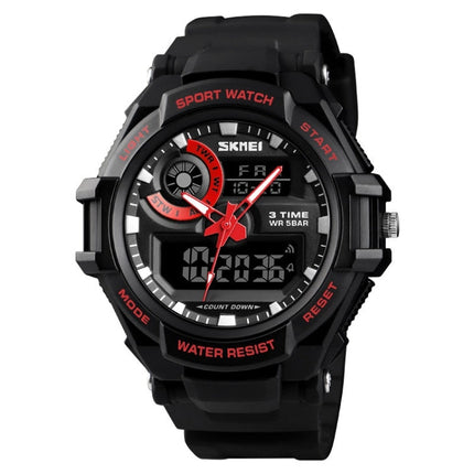 SKMEI 1357 Mens Multifunctional Sports Digital Watch Student Waterproof Watch