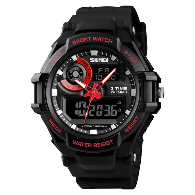 SKMEI 1357 Mens Multifunctional Sports Digital Watch Student Waterproof Watch