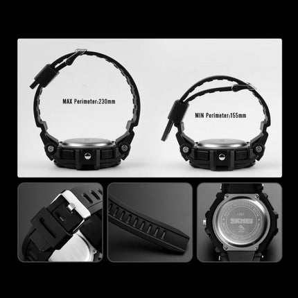 SKMEI 1357 Mens Multifunctional Sports Digital Watch Student Waterproof Watch