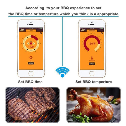 TY530 BBQ Probe Wireless Bluetooth Thermometer Mobile Phone APP Kitchen Food Barbecue Oven Thermometer