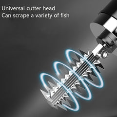Electric Fish Scale Scraper Household Automatic Wireless Scraping Tool CN Plug, Black Single Battery, Black Single Battery+Cutter Head, Black Dual Battery, Black Dual Battery+Cutter Head, Red Single Battery, Red Single Battery+Cutter Head��������������...