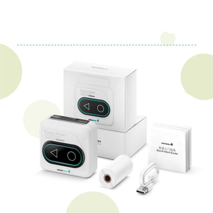 Memobird G4 Handheld Home Student Search Question Graffiti Notes Portable Bluetooth Thermal Printer, Avocado Green, Peach Powder, Classic White