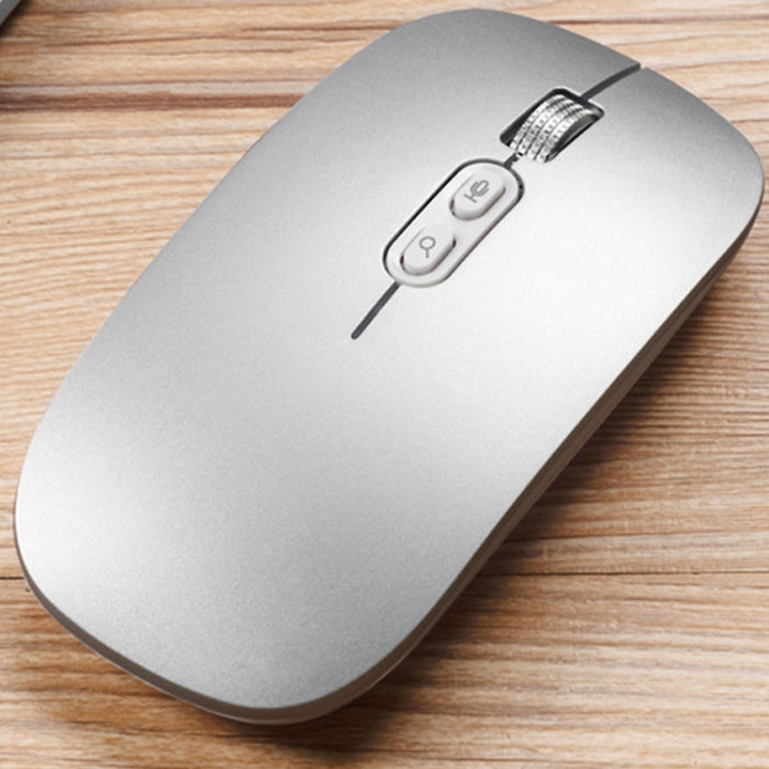 M103 1600DPI 5 Keys 2.4G Wireless Mouse Charging Ai Intelligent Voice Office Mouse, Support 28 Languages, White, Black, Silver, Rose Gold, Gray