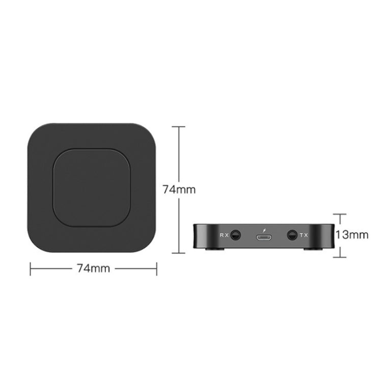 BT-13 2 In 1 Bluetooth 5.0 Adapter Wireless Audio Receiver & Transmitter