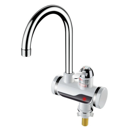 Kitchen Instant Electric Hot Water Faucet Hot & Cold Water Heater EU Plug, Lamp Display Lower Water Inlet, Lamp Display Side Water Inlet, Lamp Display Leakage Protection Lower Water Inlet, Lamp Shows Leakage Protection Side Water Inlet�����������������...
