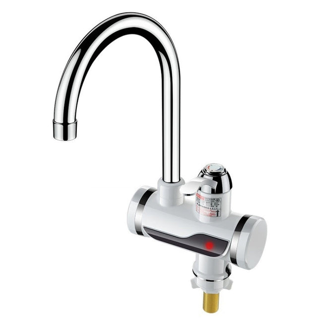 Kitchen Instant Electric Hot Water Faucet Hot & Cold Water Heater EU Plug, Lamp Display Lower Water Inlet, Lamp Display Side Water Inlet, Lamp Display Leakage Protection Lower Water Inlet, Lamp Shows Leakage Protection Side Water Inlet�����������������...