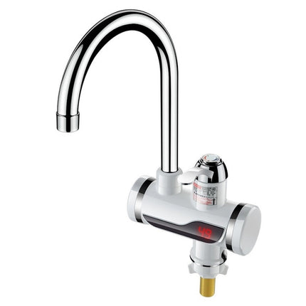 Kitchen Instant Electric Hot Water Faucet Hot & Cold Water Heater EU Plug, Lamp Display Lower Water Inlet, Lamp Display Side Water Inlet, Lamp Display Leakage Protection Lower Water Inlet, Lamp Shows Leakage Protection Side Water Inlet�����������������...