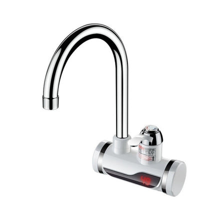 Kitchen Instant Electric Hot Water Faucet Hot & Cold Water Heater EU Plug, Lamp Display Lower Water Inlet, Lamp Display Side Water Inlet, Lamp Display Leakage Protection Lower Water Inlet, Lamp Shows Leakage Protection Side Water Inlet�����������������...