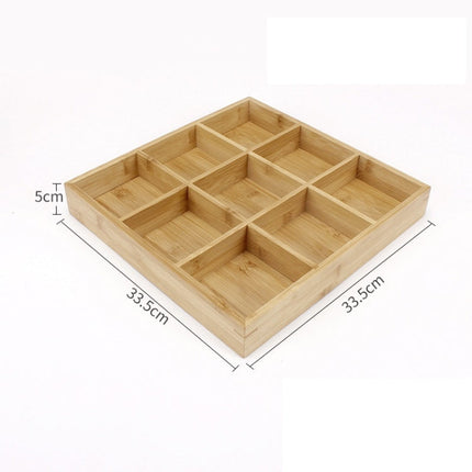 Hot Pot Bamboo Plate Compartmental Platter Vegetable Wood Tray Set, Large Nine Grid Plate, Six Grid Plate, Large Four Grid Bamboo Plate, Medium Four Grid Bamboo Plate, Small Four Grid Bamboo Plate, Three Grid Bamboo Plate, Two Grid Plate���������������...