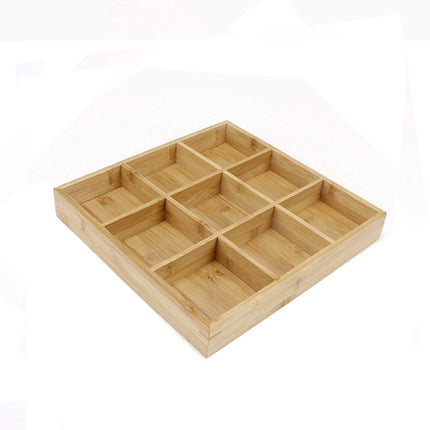 Hot Pot Bamboo Plate Compartmental Platter Vegetable Wood Tray Set, Large Nine Grid Plate, Six Grid Plate, Large Four Grid Bamboo Plate, Medium Four Grid Bamboo Plate, Small Four Grid Bamboo Plate, Three Grid Bamboo Plate, Two Grid Plate���������������...