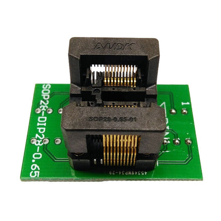 SSOP20 TSSOP20 OTS-28-0.65-01 Chip Gold-Plated Dual Contact Pin Adapter Socket