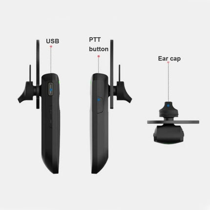 A08 Mini Ear Hook Wireless Walkie Talkie Outdoor Mini Walkie Talkie  Wireless Bluetooth Walkie Talkie