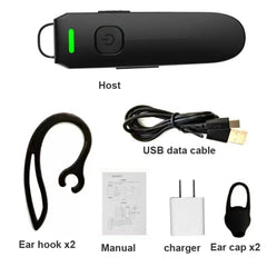 A08 Mini Ear Hook Wireless Walkie Talkie Outdoor Mini Walkie Talkie  Wireless Bluetooth Walkie Talkie