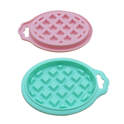 5 in 1 Food Grade Silicone Waffle Mold Kitchen Cake Set Baking Supplies, Red, Green, Beige, Pink
