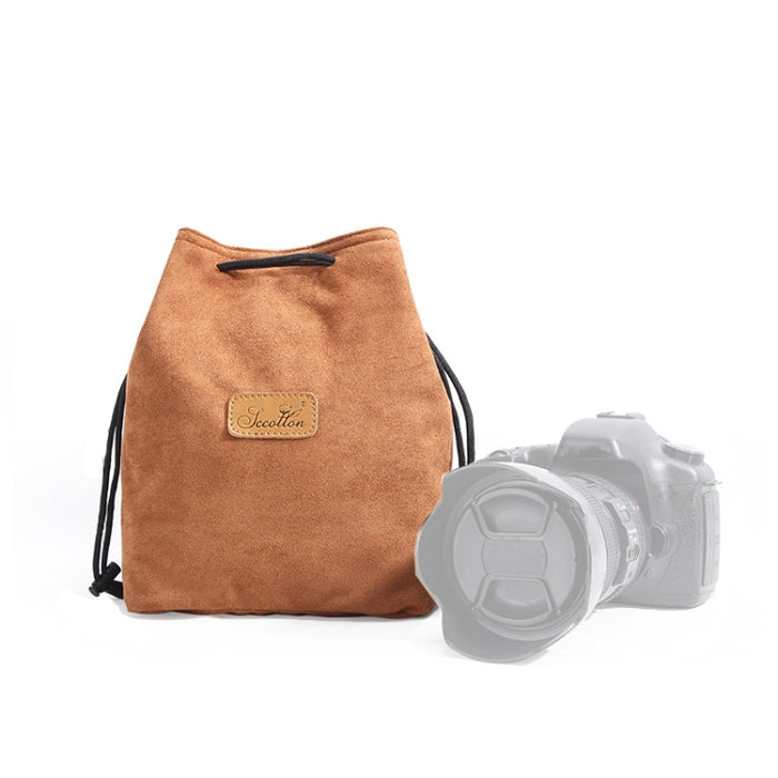 S.C.COTTON Liner Shockproof Digital Protection Portable SLR Lens Bag Micro Single Camera Bag, Square Khaki L, Square Blue L, Square Gray L, Square Brown L, Square Black L, Square Khaki M, Square Blue M, Square Gray M, Square Brown M, Square Black M    ...
