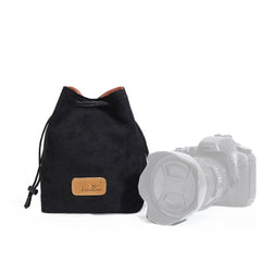 S.C.COTTON Liner Shockproof Digital Protection Portable SLR Lens Bag Micro Single Camera Bag, Square Khaki L, Square Blue L, Square Gray L, Square Brown L, Square Black L, Square Khaki M, Square Blue M, Square Gray M, Square Brown M, Square Black M����...