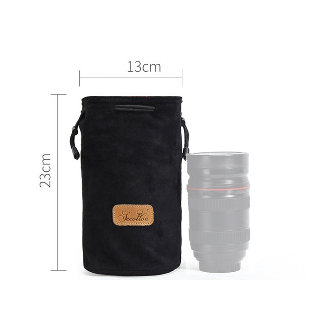 S.C.COTTON Liner Shockproof Digital Protection Portable SLR Lens Bag Micro Single Camera Bag, Round Black M, Round Khaki S, Round Blue S, Round Gray S, Round Brown S, Round Black S