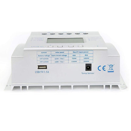 L60  12V/24V 60A Solar Controller Power Voltage Current LCD Display Solar Charge Controller