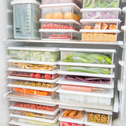 Refrigerator Storage Fresh-Keeping Box Kitchen Can Be Stacked With Frozen Fruit Sealed Box, Small, Medium, Large