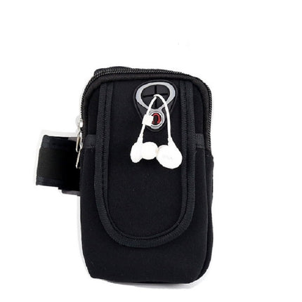 Running Mobile Phone Arm Bag Sports Mobile Phone Arm Sleeve, 10.5x19cm (Orange), 10.5x19cm (Light Blue), 10.5x19cm (Navy Blue), 10.5x19cm (Red), 10.5x19cm (Black)